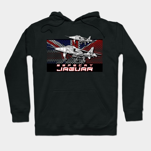 Sepecat Jaguar English French FighterJet Hoodie by aeroloversclothing